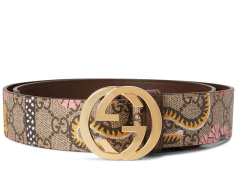 GUCCI GG Supreme Monogram Bengal Interlocking G Belt 100 